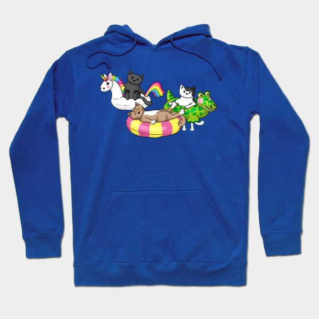 Pool Cats Hoodie by Doodlecats 